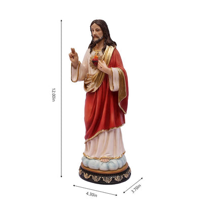 12 in Sacred Heart of Jesus Statue Religious Decor