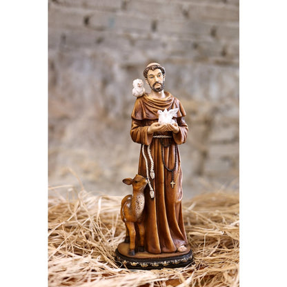 12in St. Francis of Assis Statue Religious Decor