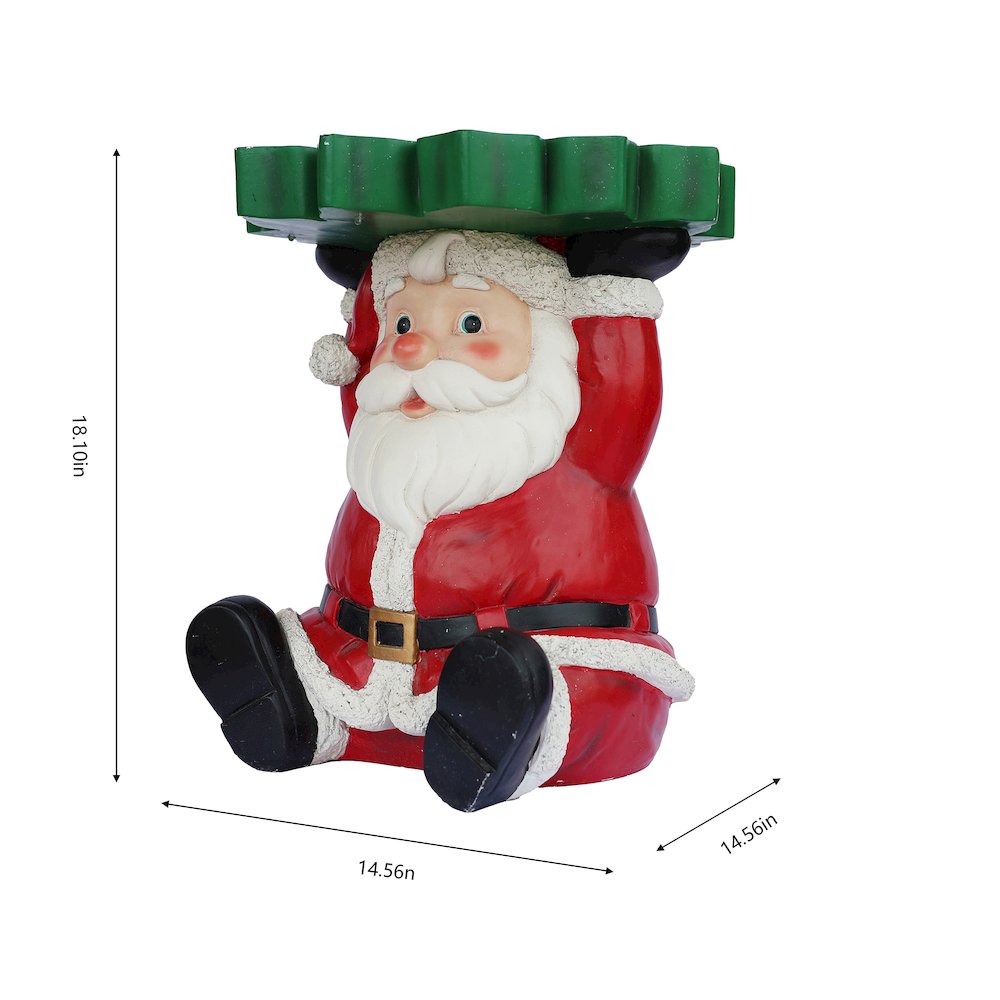 Lighted Santa Christmas Side Table Decor Battery Operated Indoor Use Only