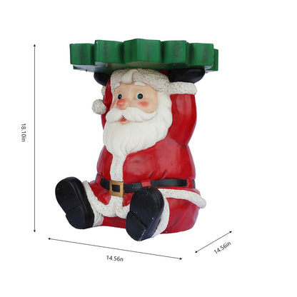 Lighted Santa Christmas Side Table Decor Battery Operated Indoor Use Only