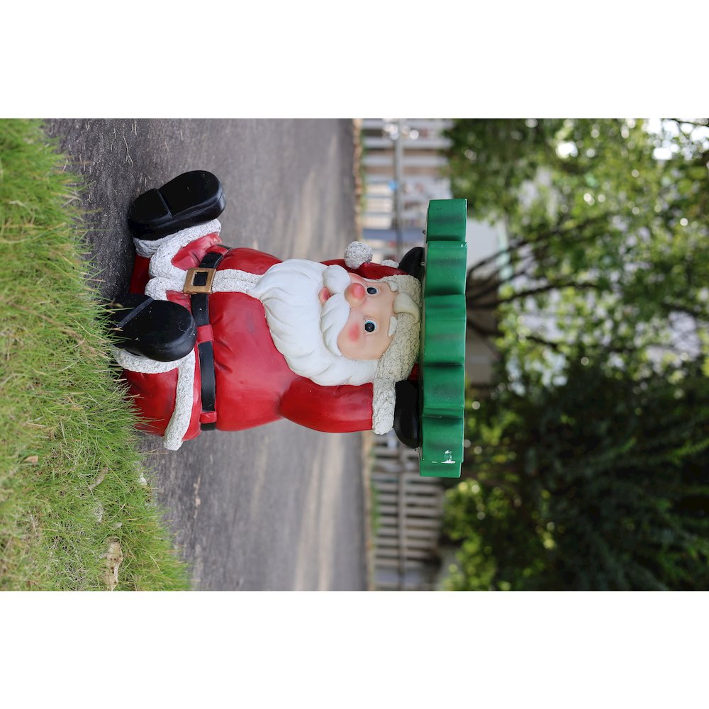 Lighted Santa Christmas Side Table Decor Battery Operated Indoor Use Only