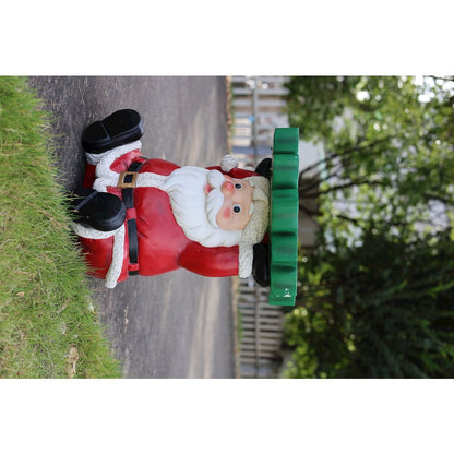 Lighted Santa Christmas Side Table Decor Battery Operated Indoor Use Only