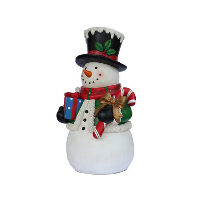 Snowman Statue LED Lights Lighted Christmas Decor Battery Operated Indoor Only