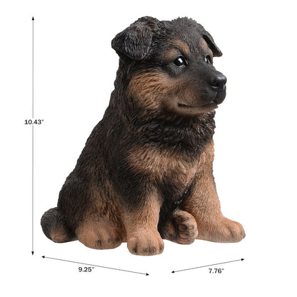 10" German Shepherd Puppy Statue