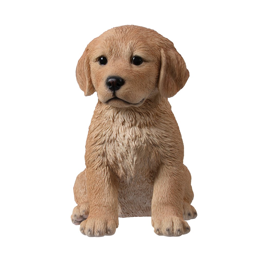 10" Golden Retreiver Puppy Statue