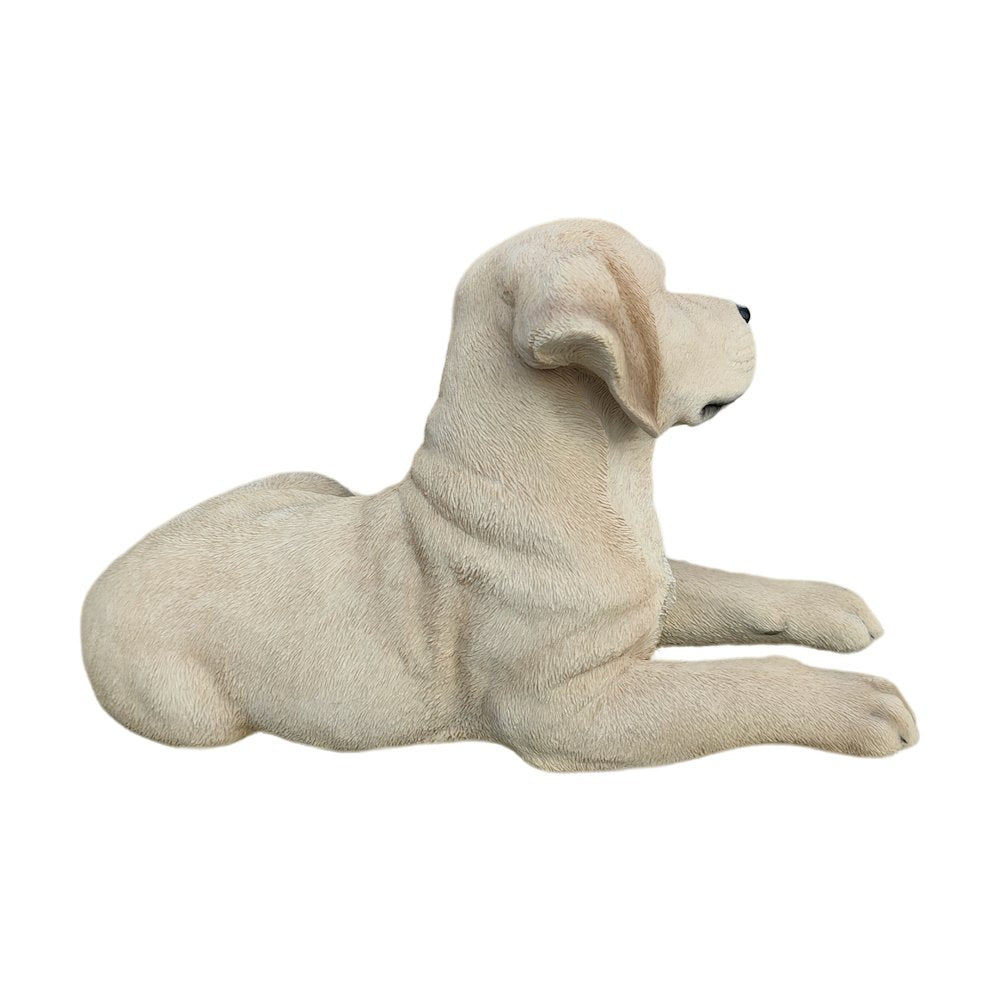 Golden Dreams: Lying Yellow Labrador Polyresin Figurine