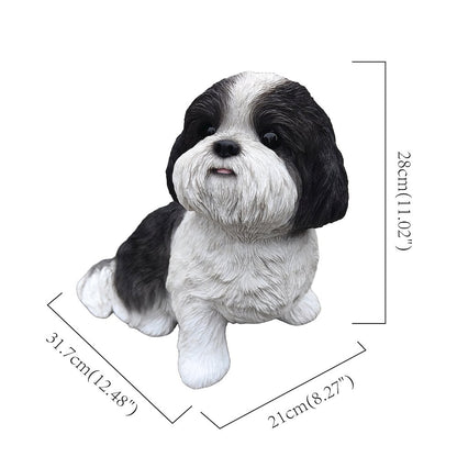 Monochrome Elegance: Shizu Polyresin Figurine in Black and White
