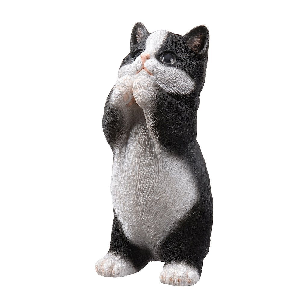 7" H Cow Cat Kitten Statue Praying