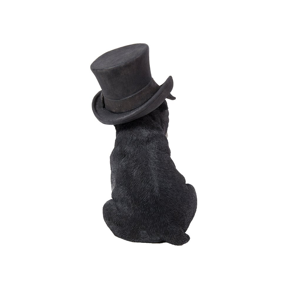 Boston Terrier W/Top Hat, Spectacle, & Bow Tie Statue