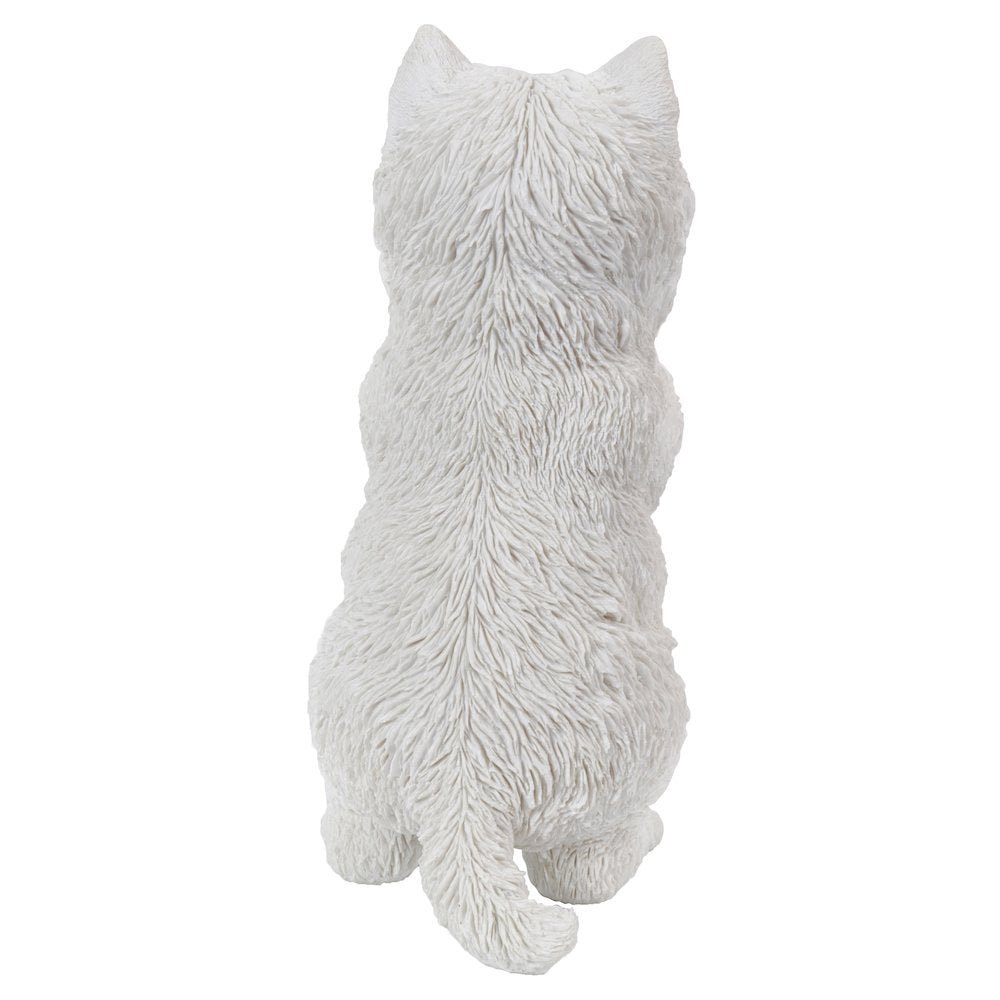 Westie Puppy Playing Statue