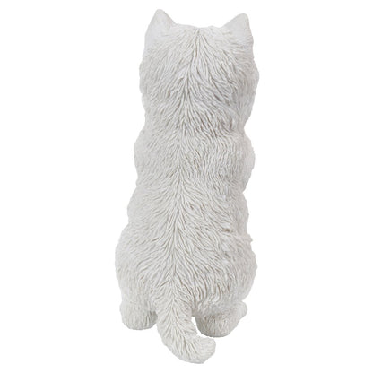 Westie Puppy Playing Statue