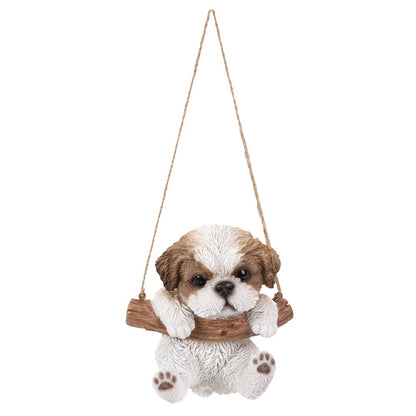 Hanging Shih Tzu Puppy Statue