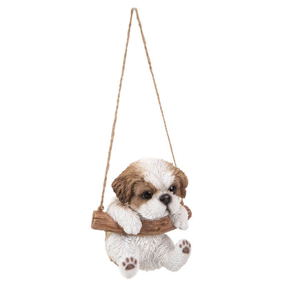 Hanging Shih Tzu Puppy Statue