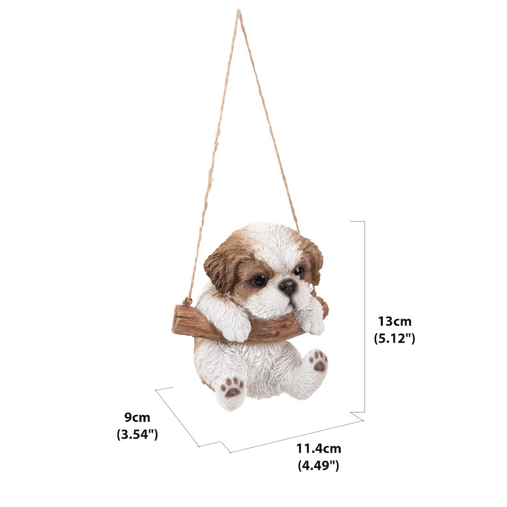 Hanging Shih Tzu Puppy Statue