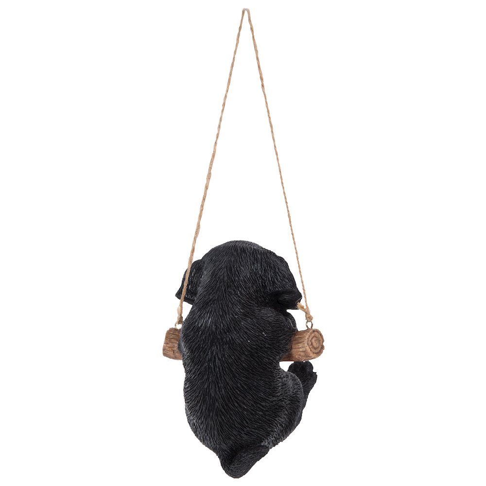 Hanging Black Lab Puppy Statue