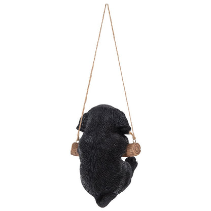 Hanging Black Lab Puppy Statue