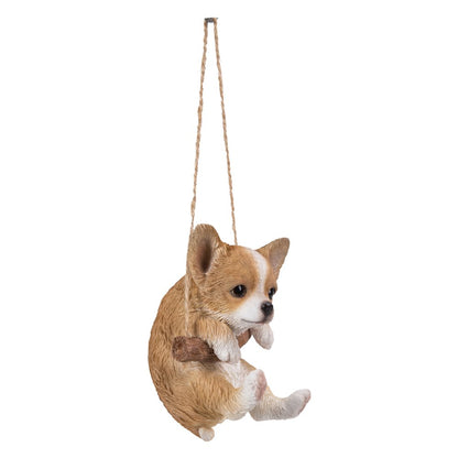 Hanging Chihuahua Puppy Statue