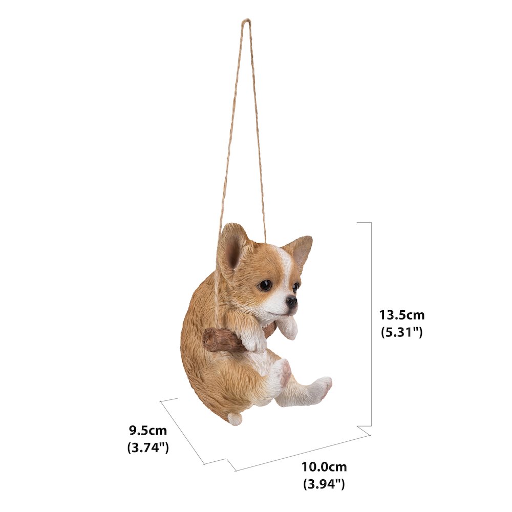 Hanging Chihuahua Puppy Statue