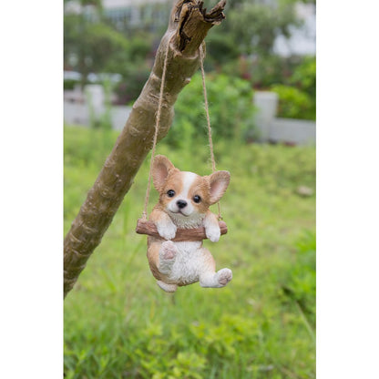 Hanging Chihuahua Puppy Statue