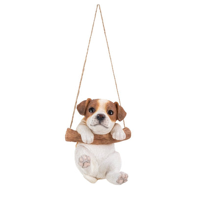 Hanging Jack Russell Terrier Puppy Statue