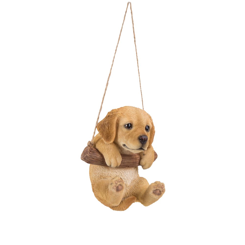 Hanging Golden Retriever Puppy Statue