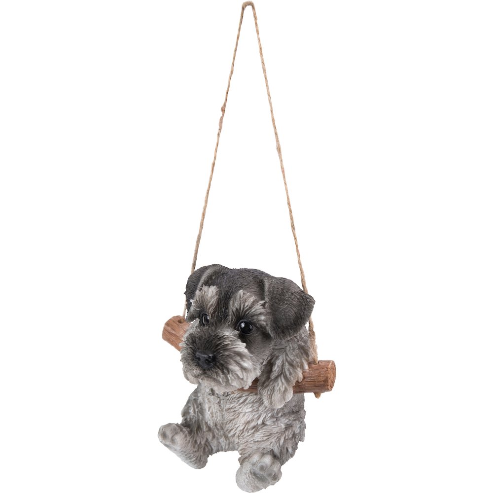 Hanging Schnauzer Puppy Statue