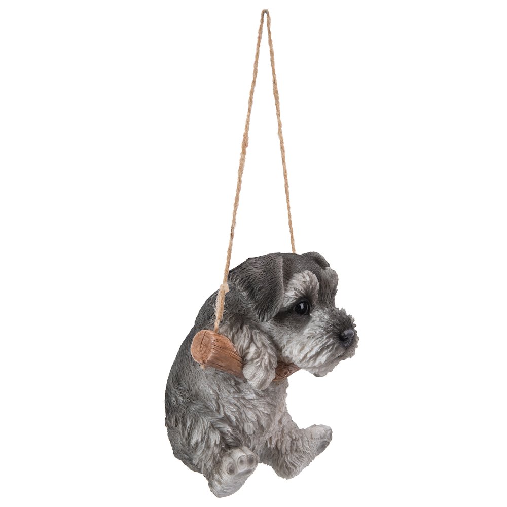 Hanging Schnauzer Puppy Statue