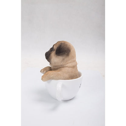 Teacup Pug Puppy Statue