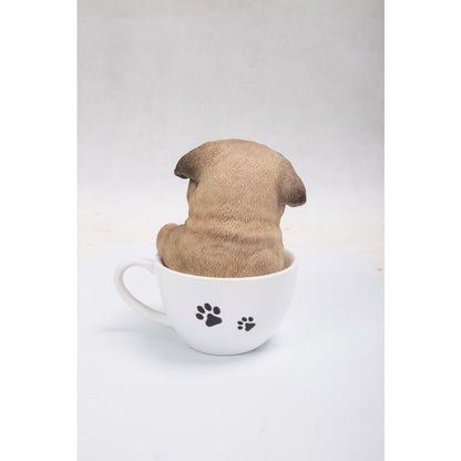 Teacup Pug Puppy Statue