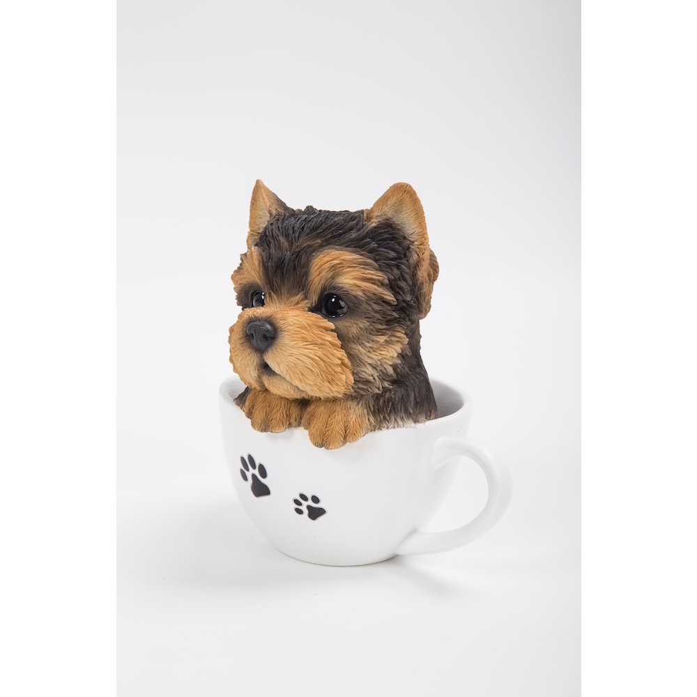 Teacup Yorkshire Terrier Puppy Statue