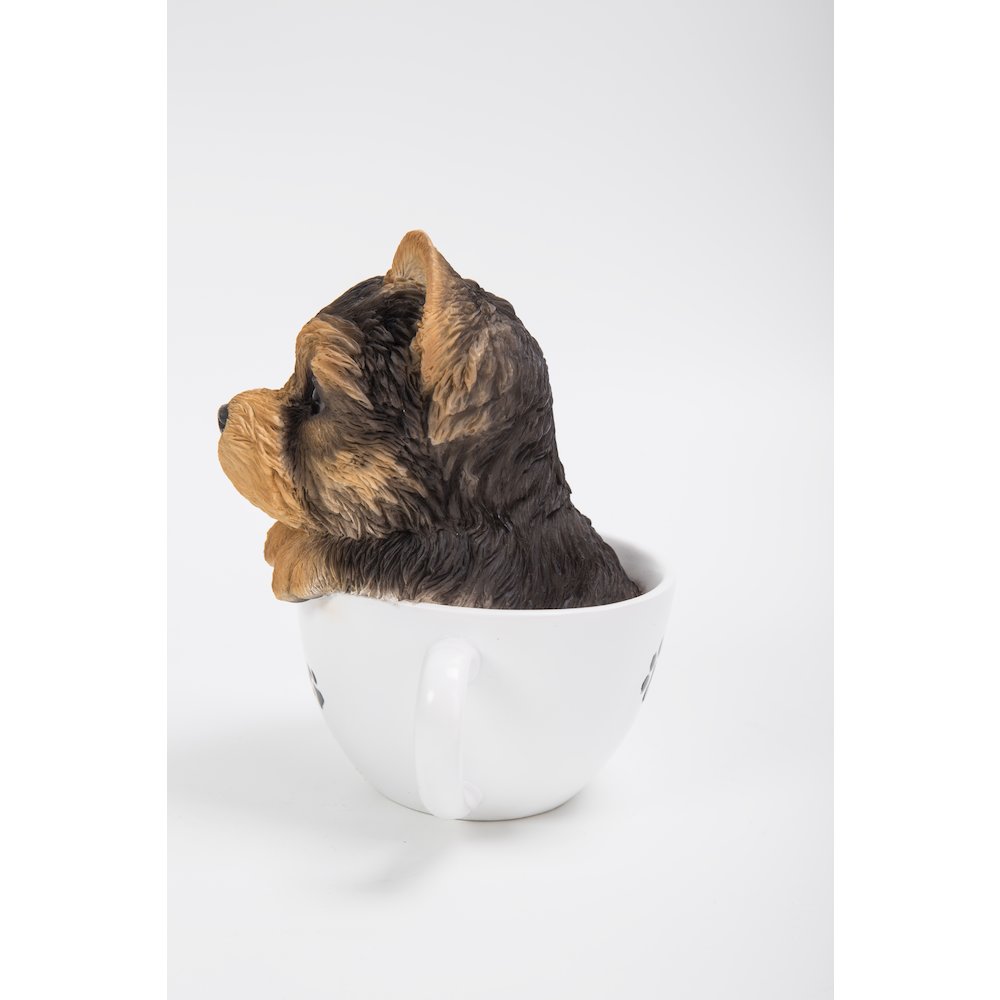 Teacup Yorkshire Terrier Puppy Statue