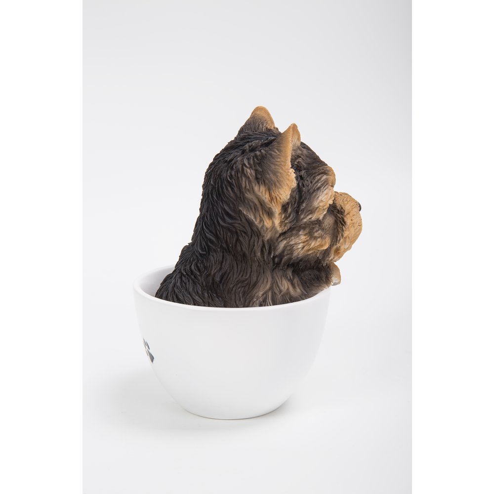 Teacup Yorkshire Terrier Puppy Statue
