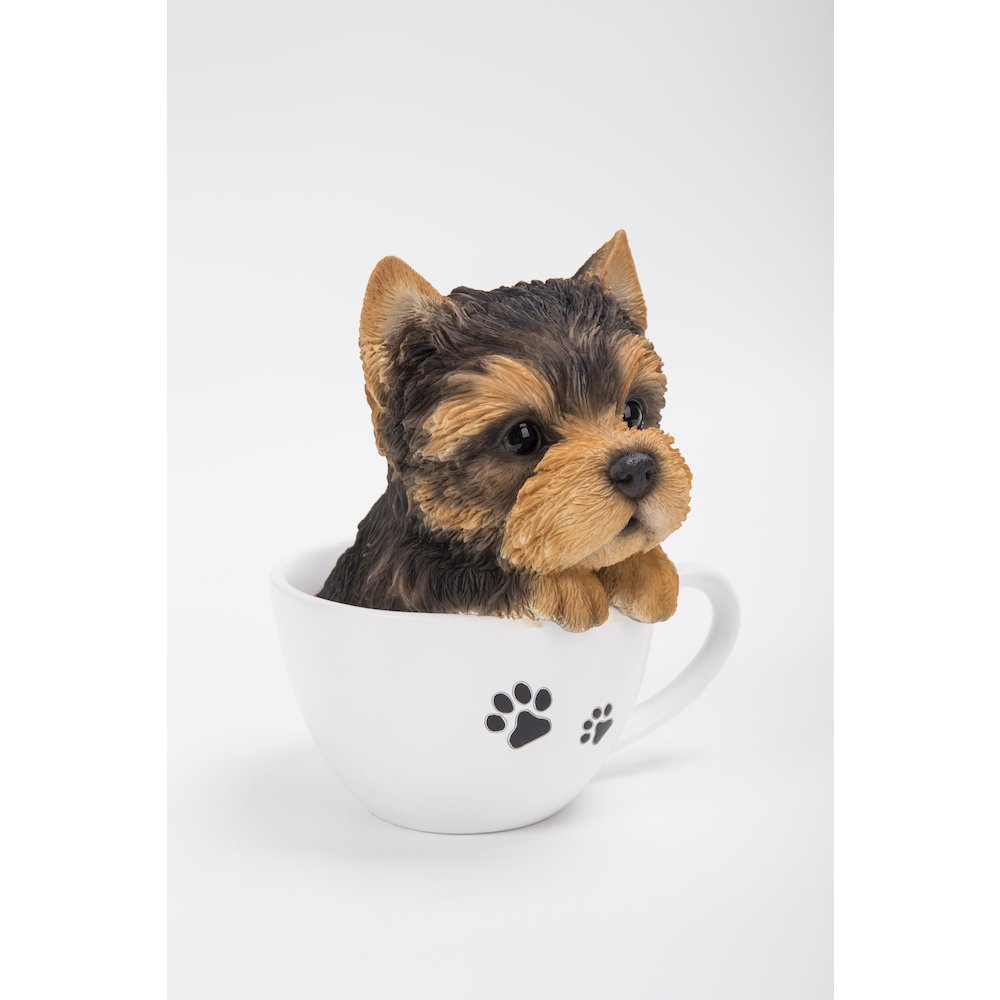 Teacup Yorkshire Terrier Puppy Statue