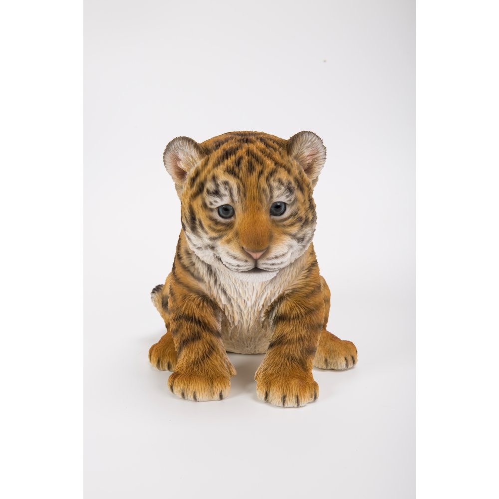 Sitting Tiger Cub Statue