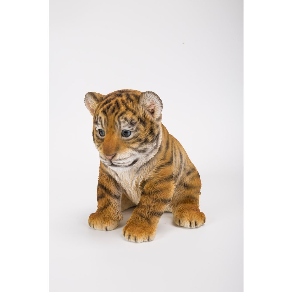 Sitting Tiger Cub Statue