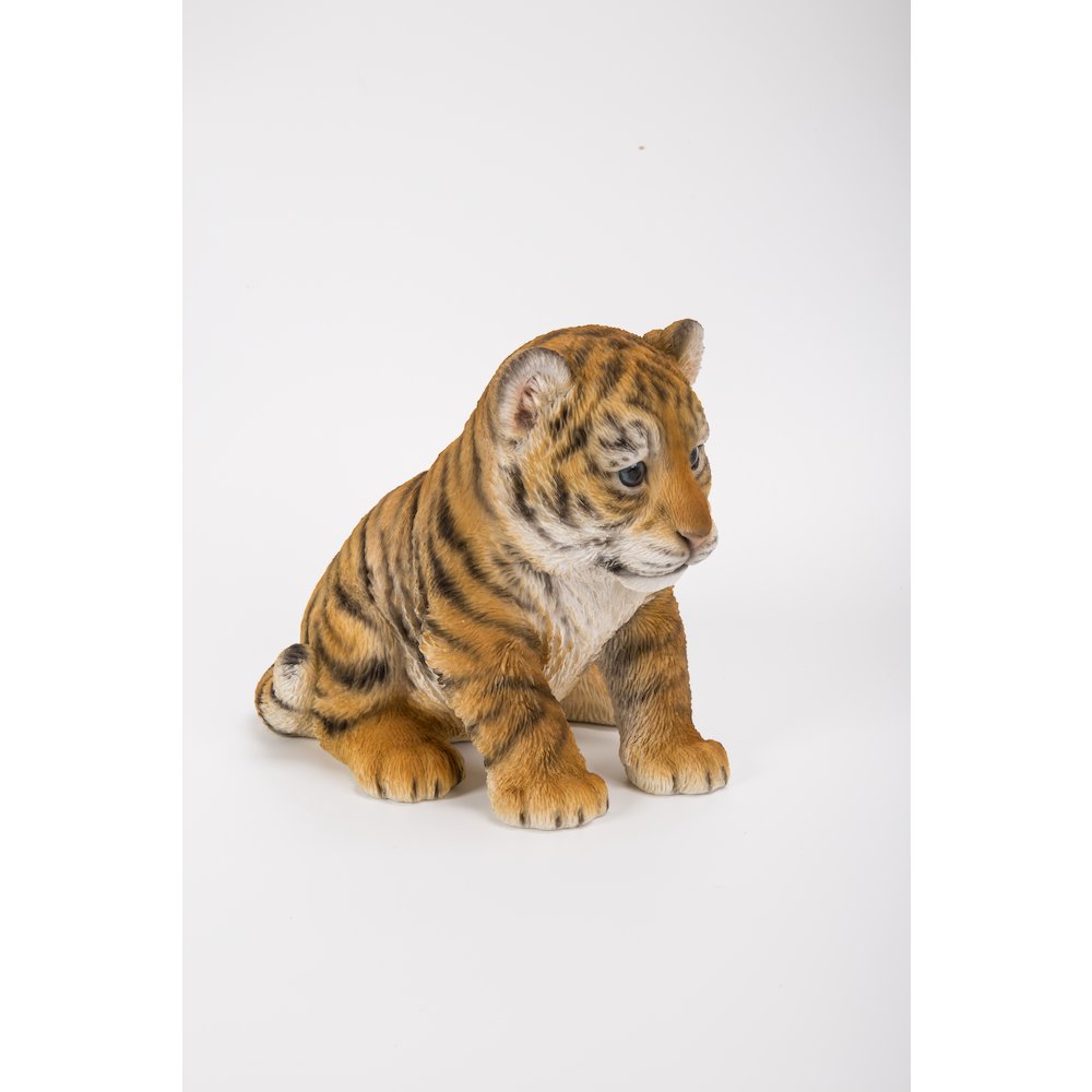 Sitting Tiger Cub Statue