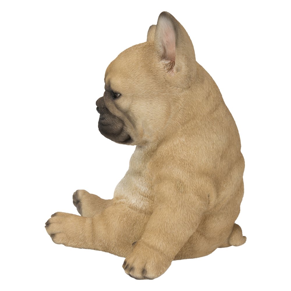 Sleepy French Bulldog Puppy Statue Sitting