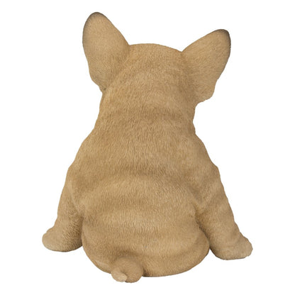 Sleepy French Bulldog Puppy Statue Sitting