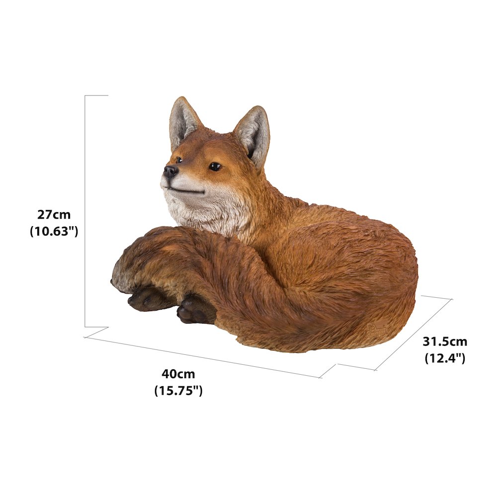 Fox Laying Down Statue