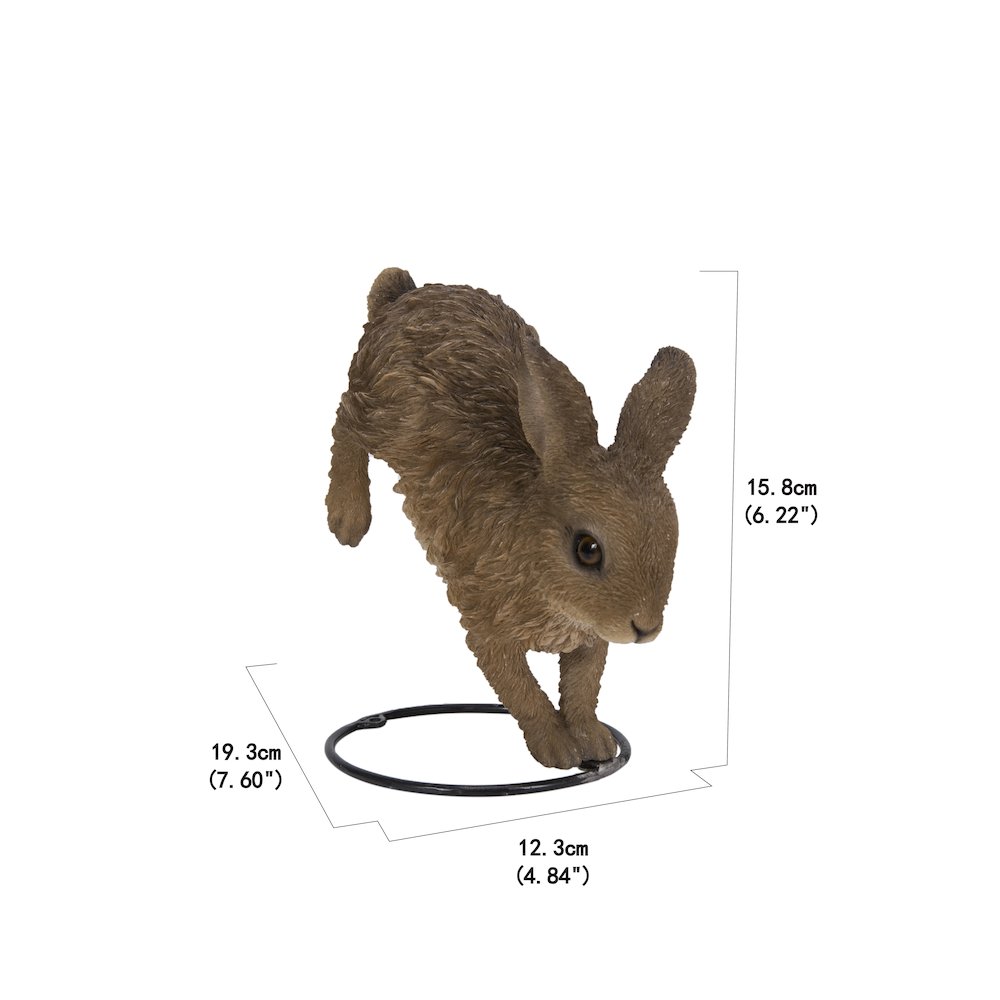 Hare Cub Running Statue