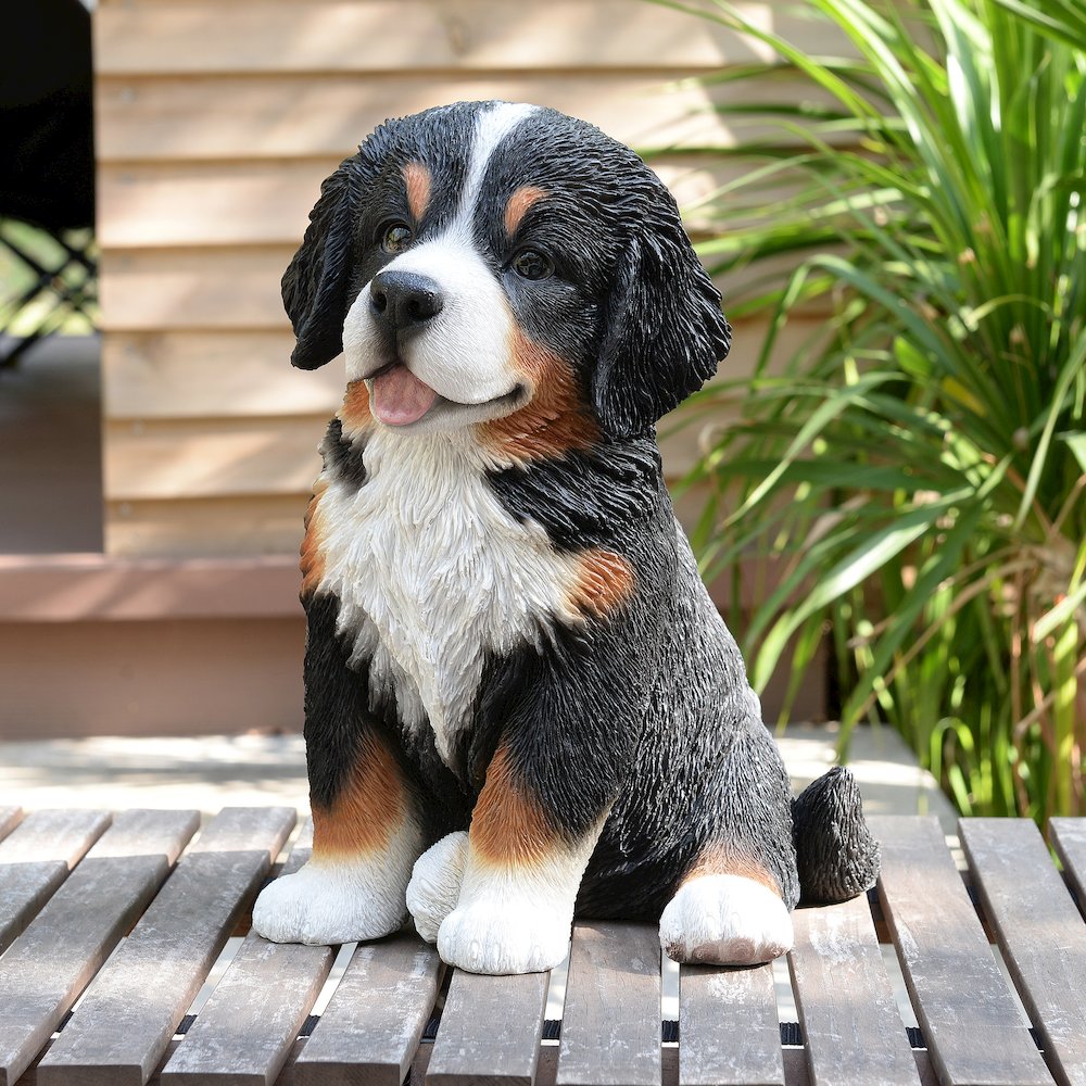 12.5" H Bernese Mountain Puppy Sitting (Hi-Line Exclusive)