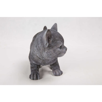 Russian Blue Kitten Statue