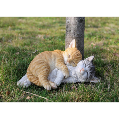 Orange & Grey Tabby Cats Sleeping