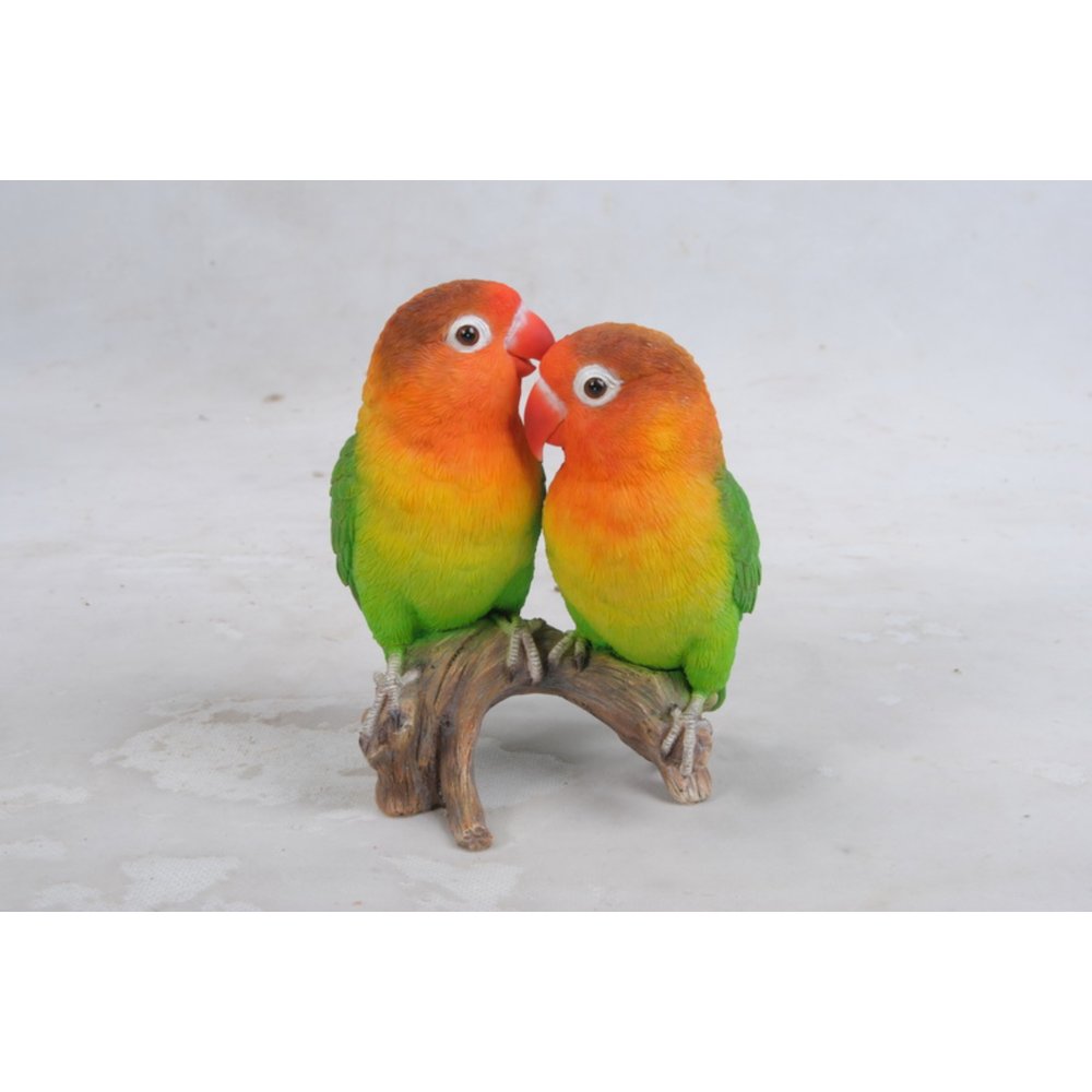 Lovebird Parrots On Branch