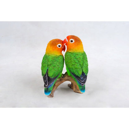 Lovebird Parrots On Branch