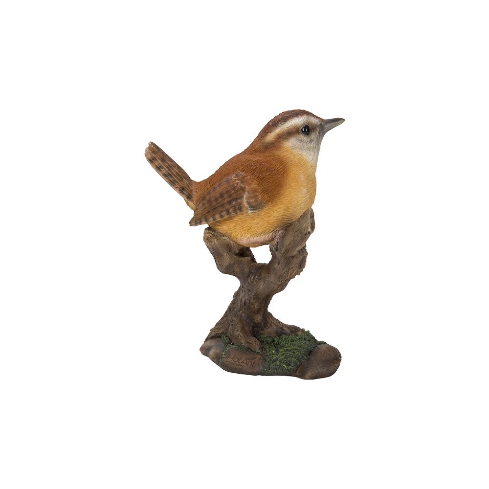 Carolina Wren On Stump Garden Statue
