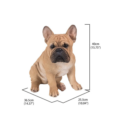 French Bulldog Squatting Statue