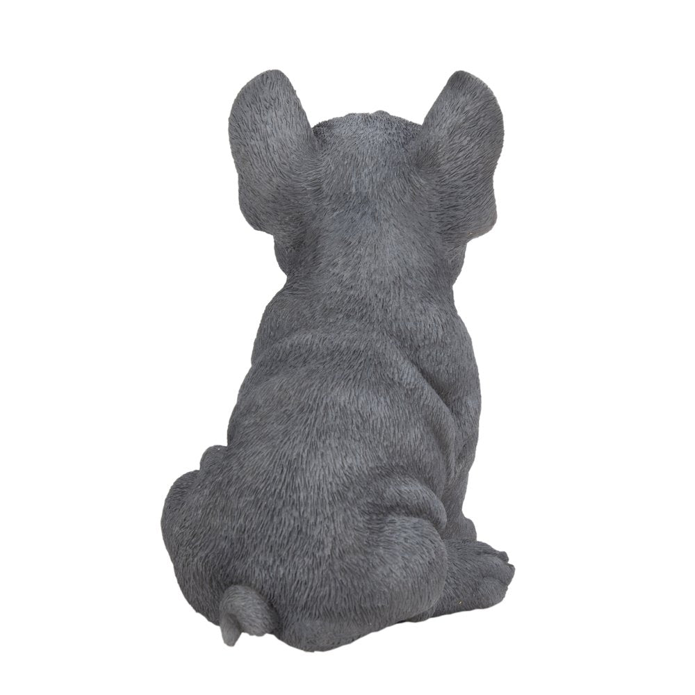 Blue French Bulldog Puppy Sitting Statue