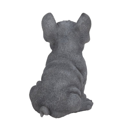 Blue French Bulldog Puppy Sitting Statue