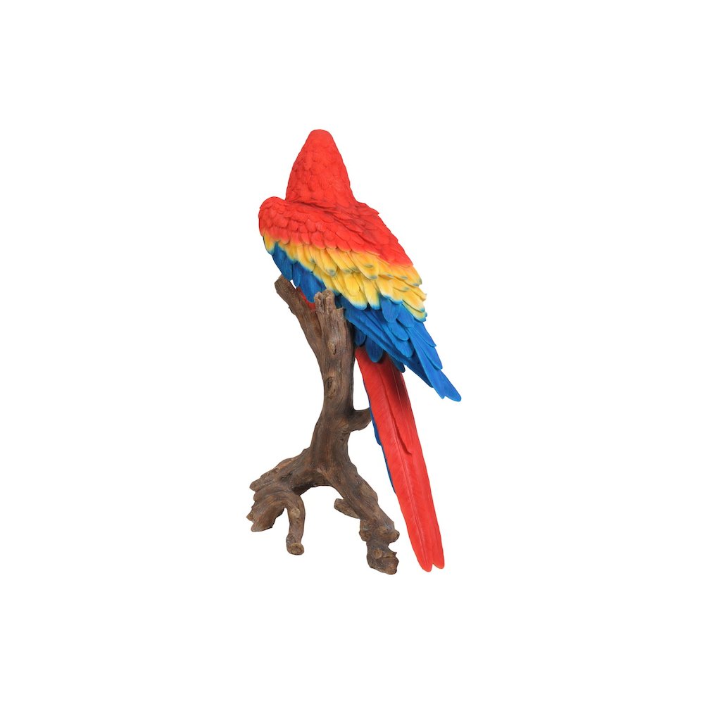 Large Scarlet Macaw Statue